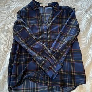 JOA Los Angeles size Medium plaid blouse